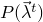 $P(\vec{\lambda}^{t})$