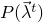 $P(\vec{\lambda}^{t})$