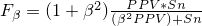 $F_\beta = (1+\beta^2) \frac{PPV*Sn}{(\beta^2 PPV) + Sn}$